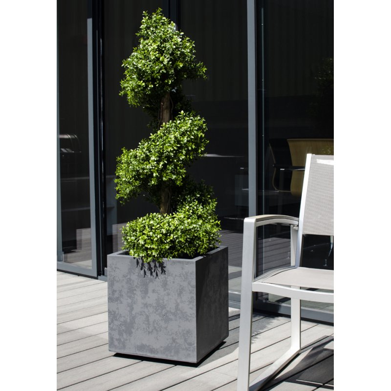 Poétic bac à plantes BASALT, double paroi, anthracite, 395 mm